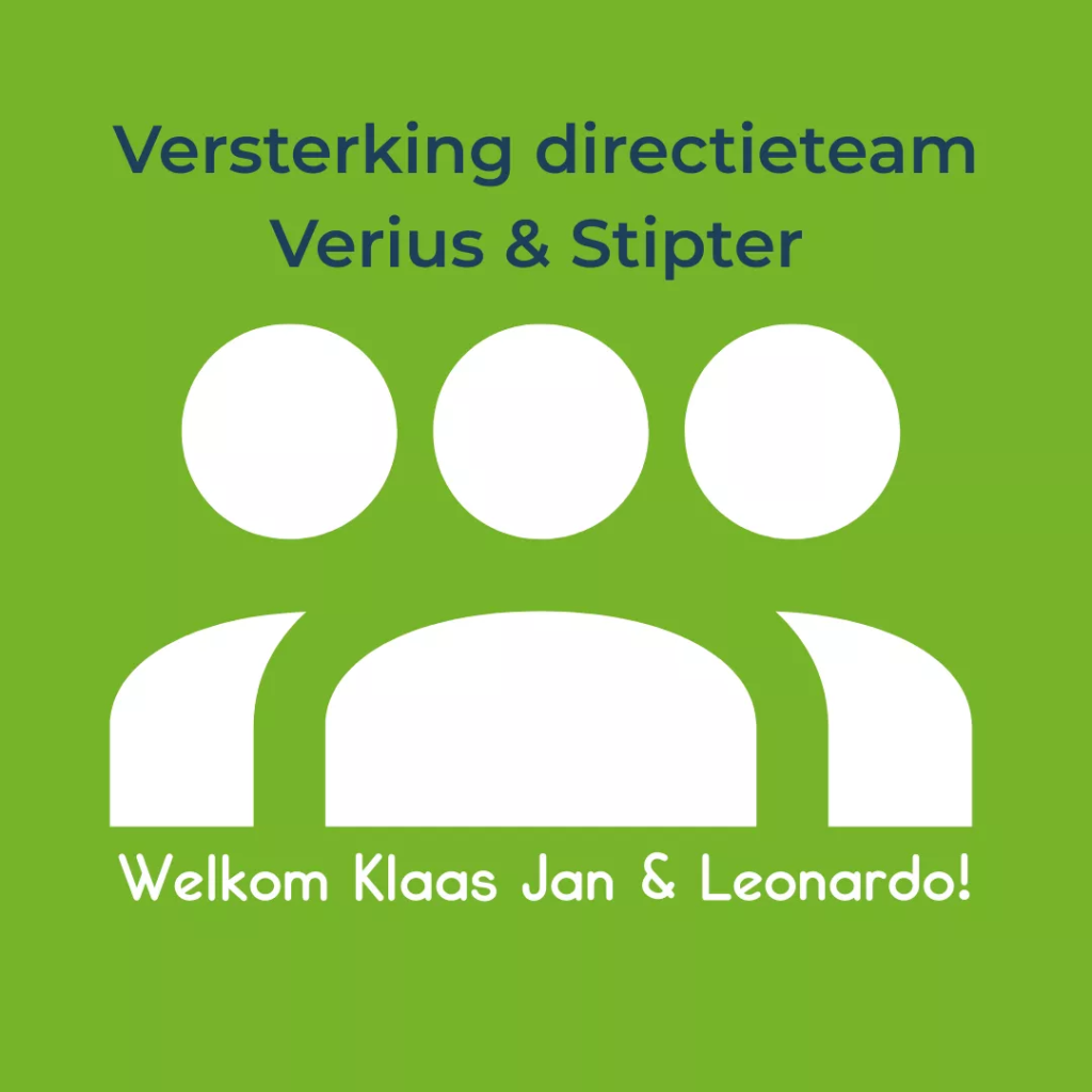 Versterking directieteam Verius & Stipter