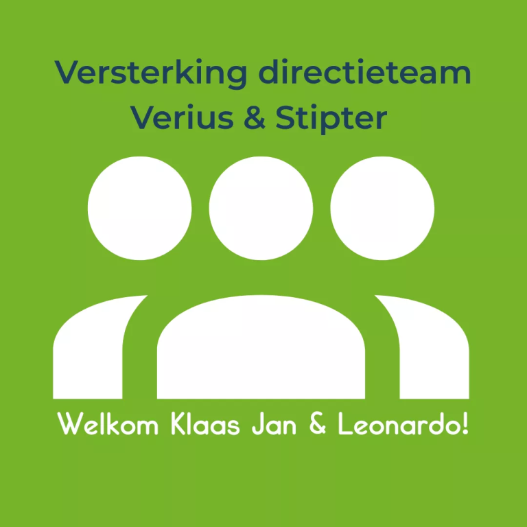 Versterking directieteam Verius & Stipter
